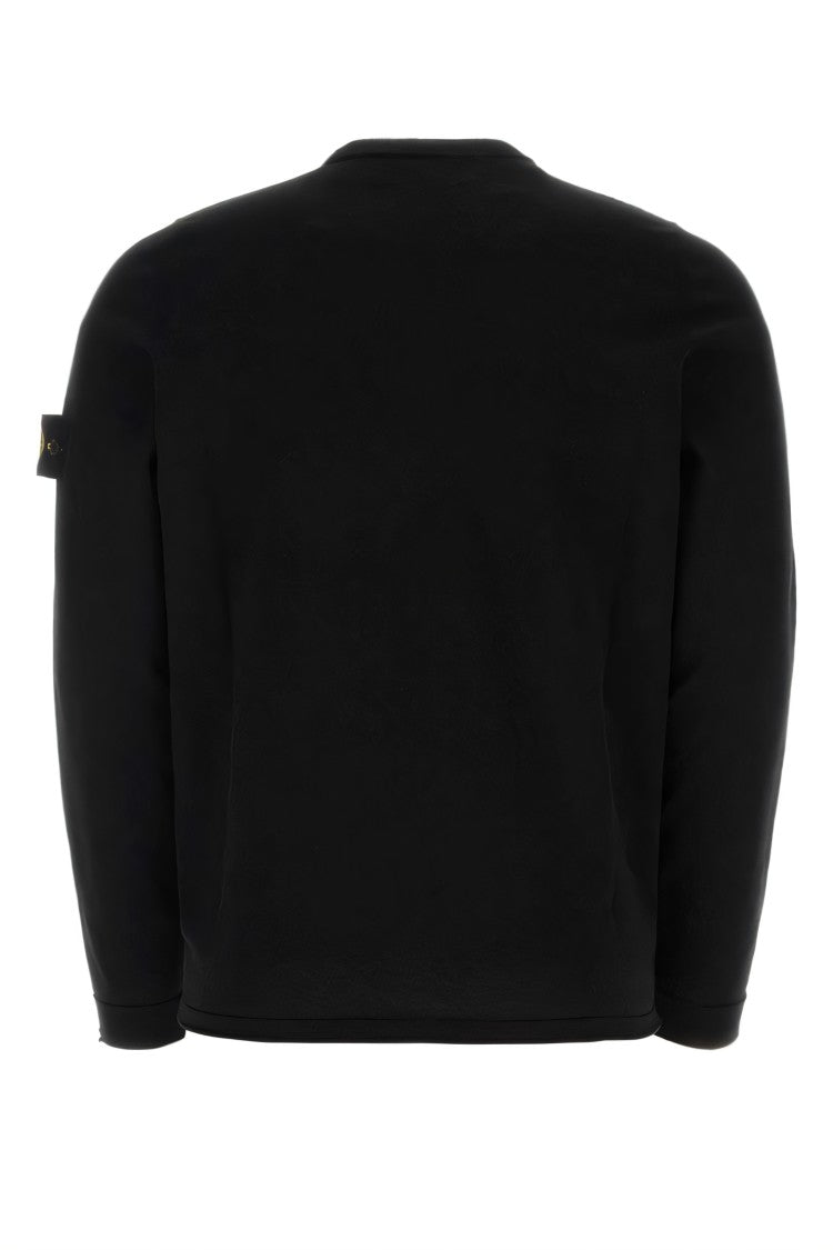 Stone Island Crew Neck Sweater With Signature Logo Patch