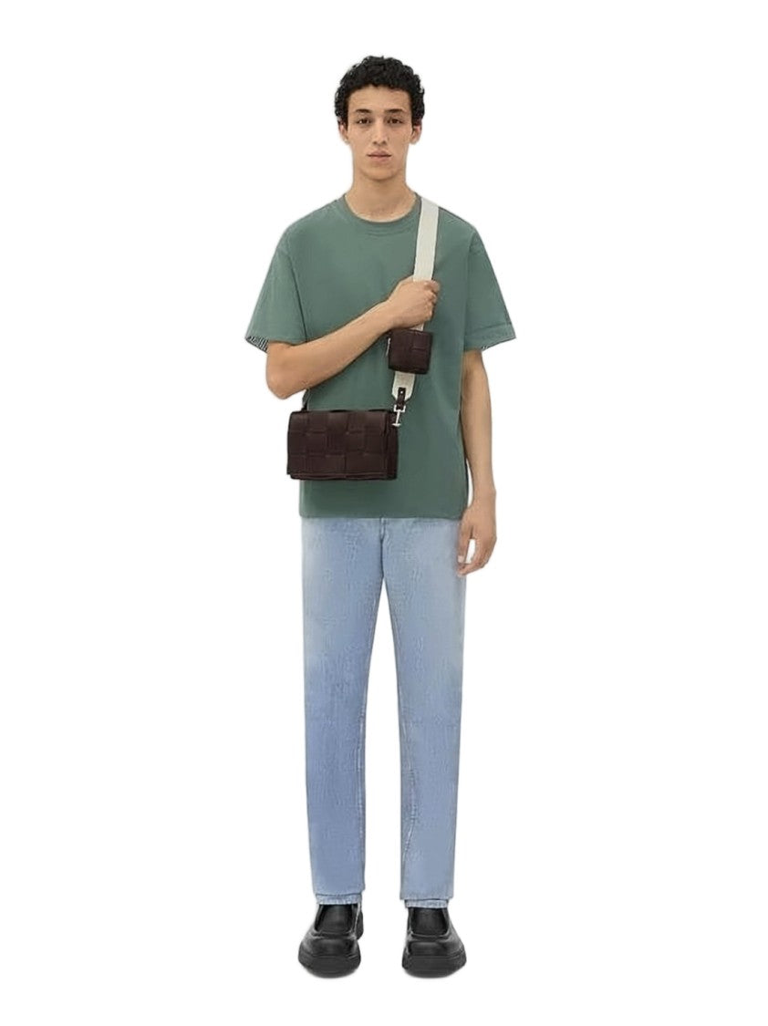 Bottega Veneta Woven Leather Rectangular Crossbody Bag