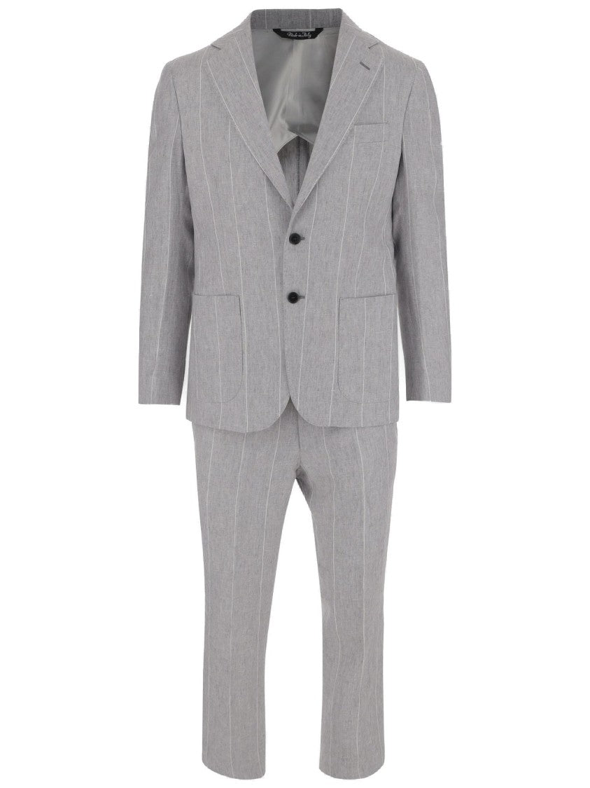 Brian Dales Linen Pinstripe Suit