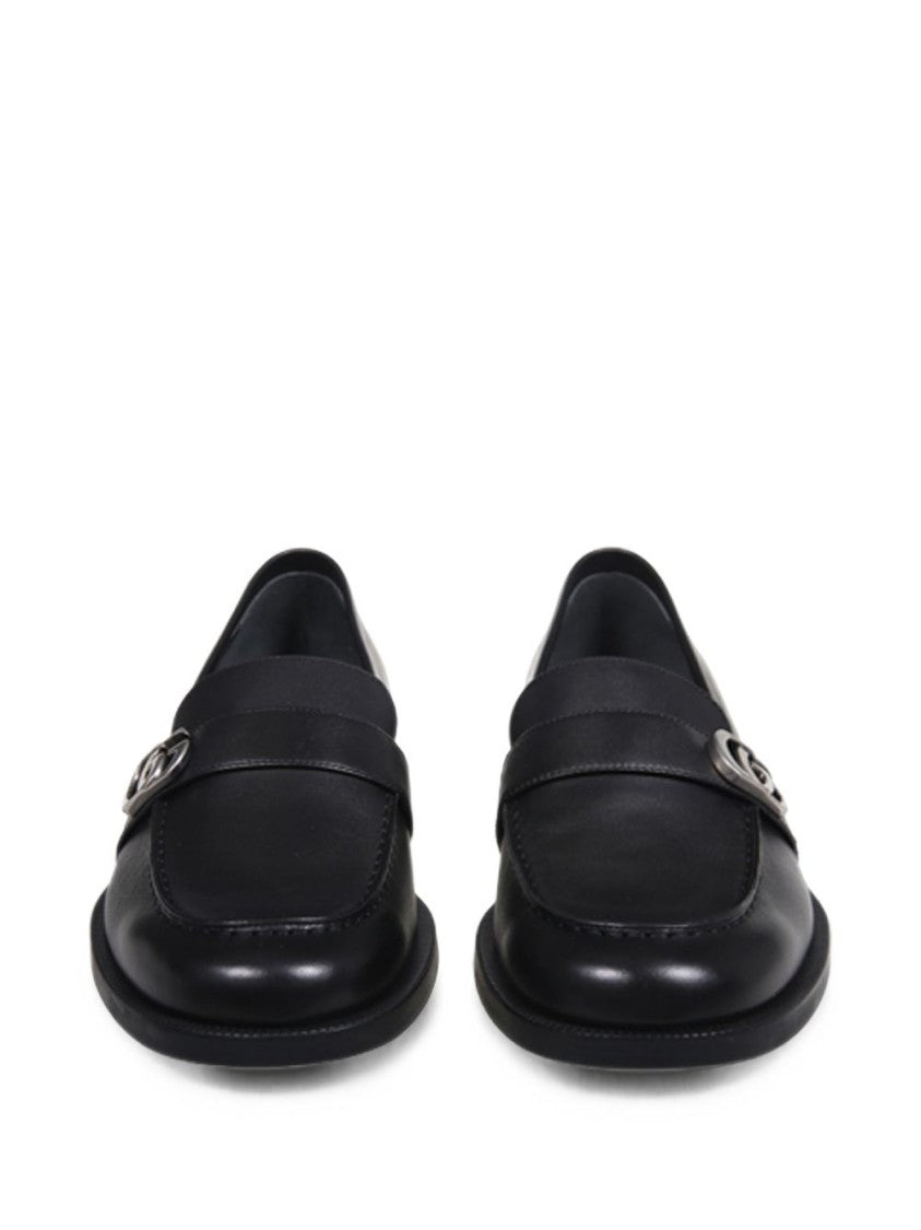 Gucci Double-G Smooth Leather Loafers