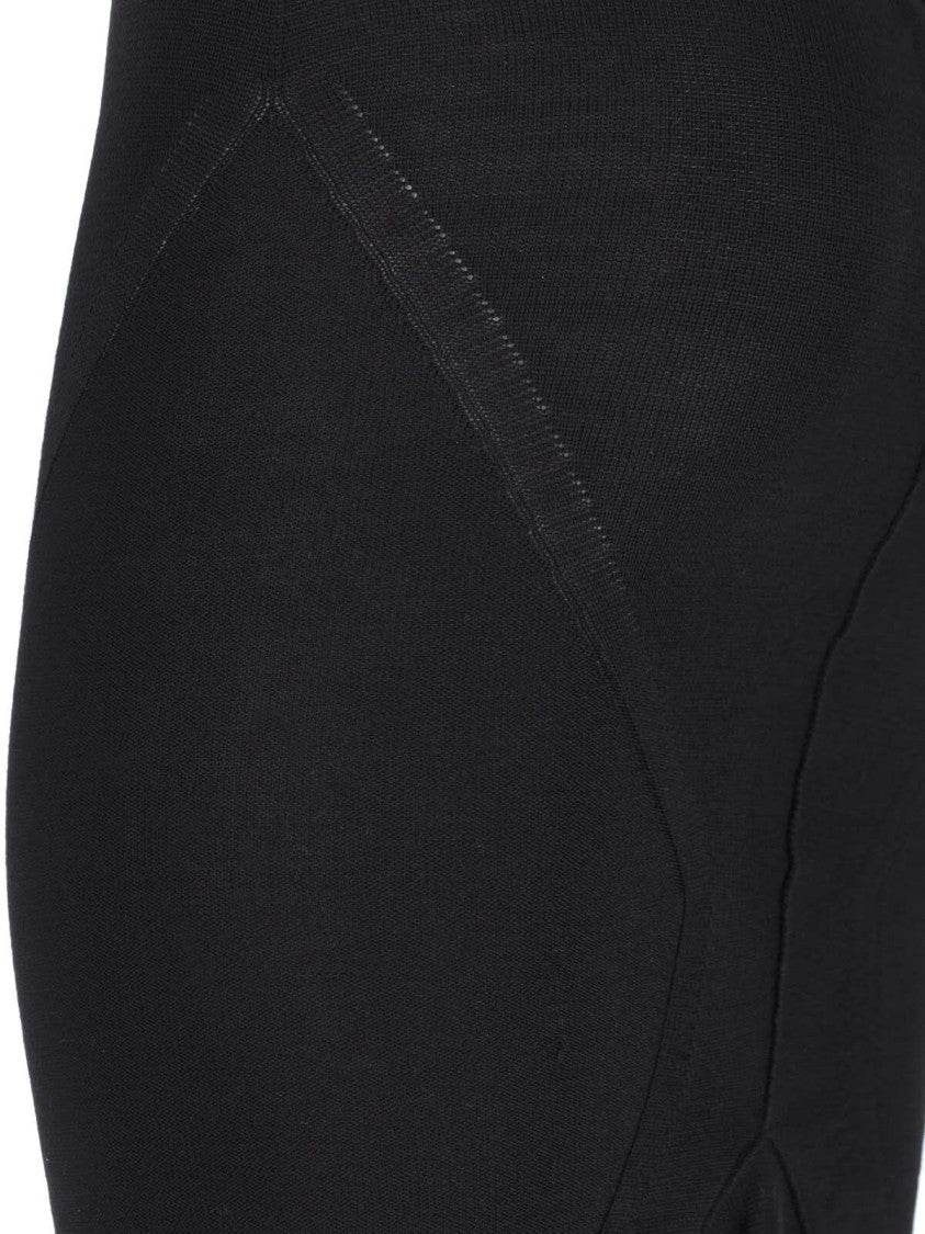 Rick Owens Asymmetric Midi Skirt – Black