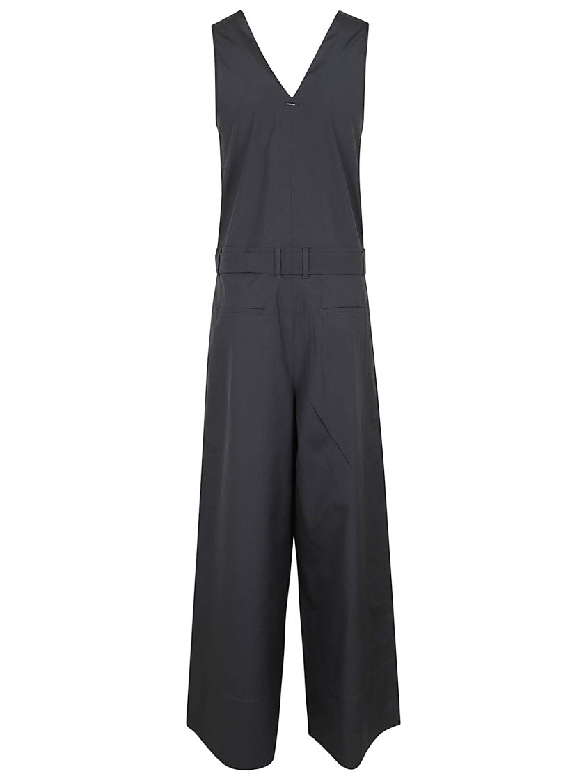 Max Mara Navy Blue Pure Cotton Jumpsuit