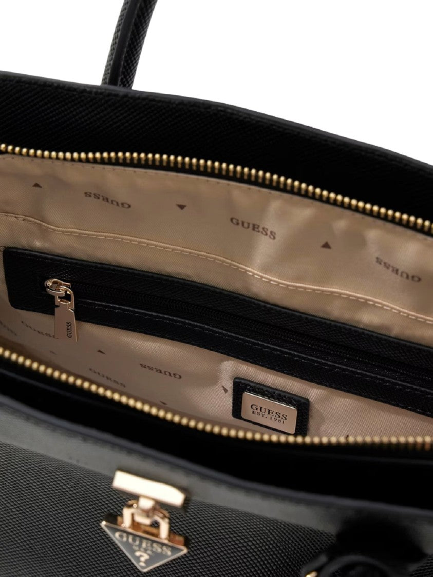 Guess Structured White Handbag