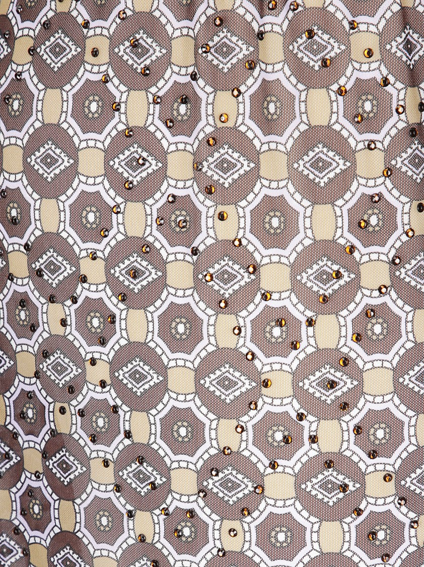 Dries Van Noten Mesh Trousers With Glitter Accents