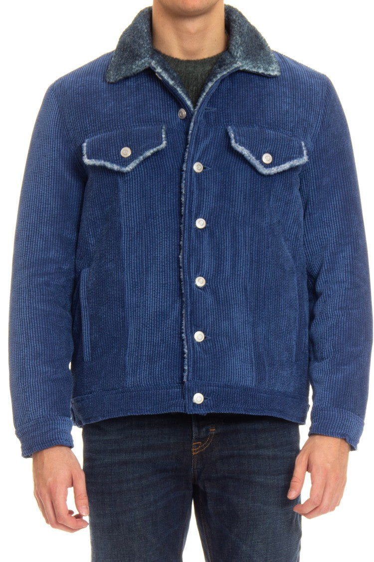 Roberto Collina Denim Trucker With Bear Lining