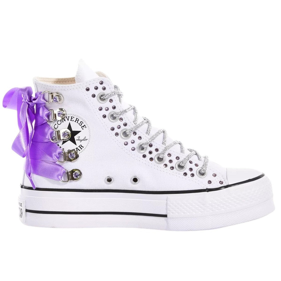 Converse Platform White, Violet