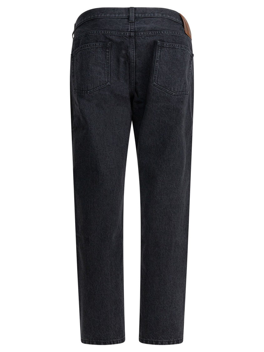 Valentino High-Waisted Black Jeans With Classic Five-Pocket Design