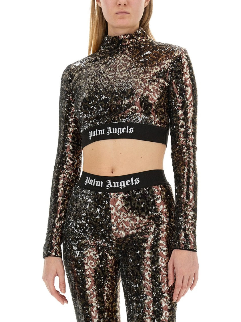 Palm Angels Sequined Top