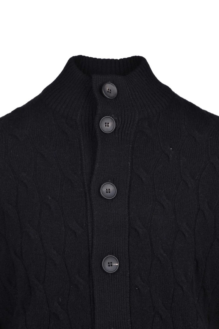 Filippo De Laurentiis Button Cardigan - Black