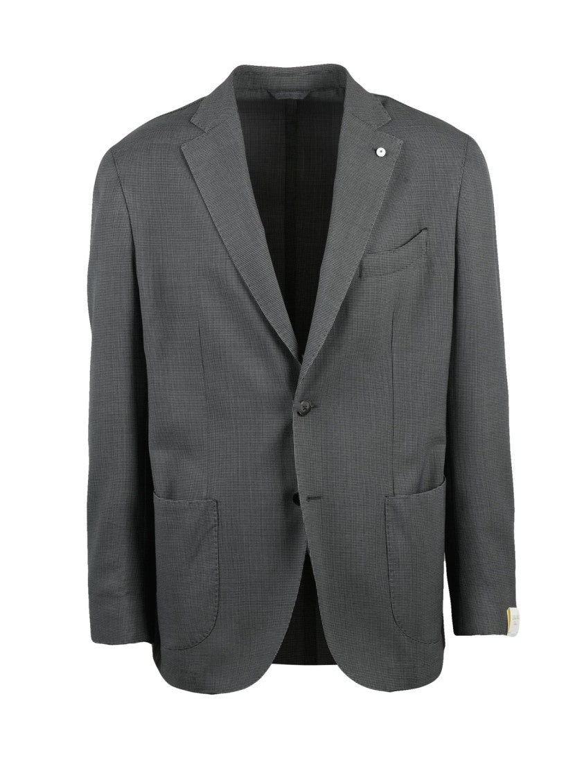 L.B.M. 1911 Grey Virgin Wool Rounded Jacket