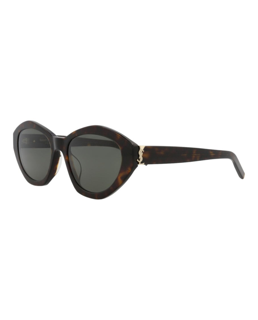 Saint Laurent Cat Eye-Frame Acetate Sunglasses With Tortoiseshell Pattern