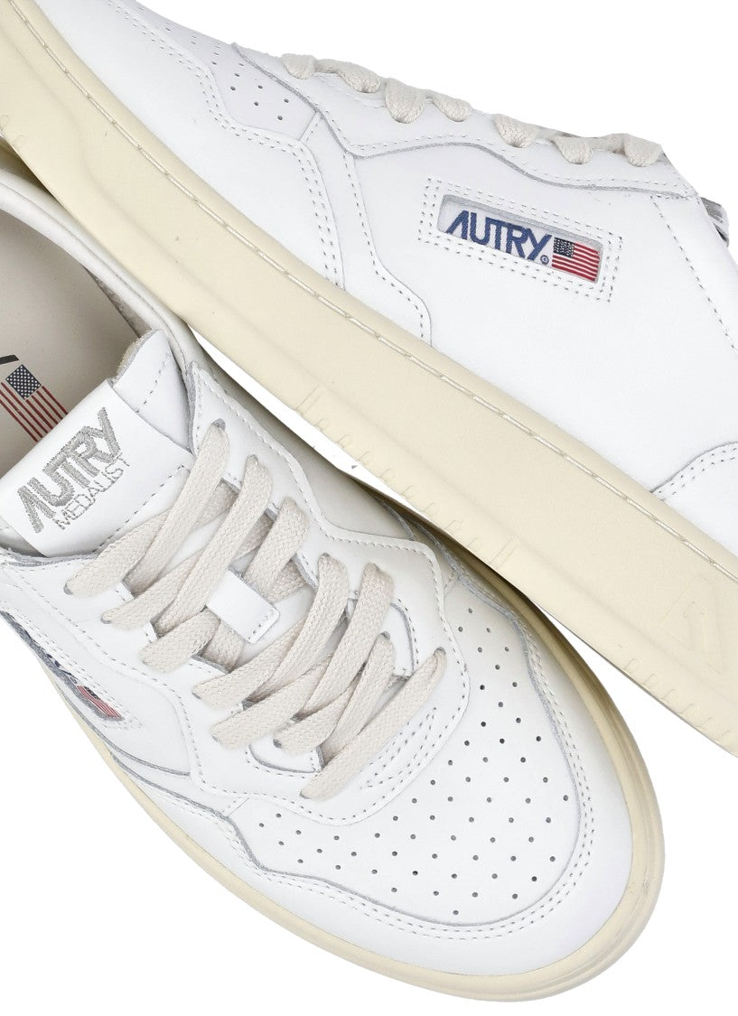 Autry White Smooth Leather Sneakers