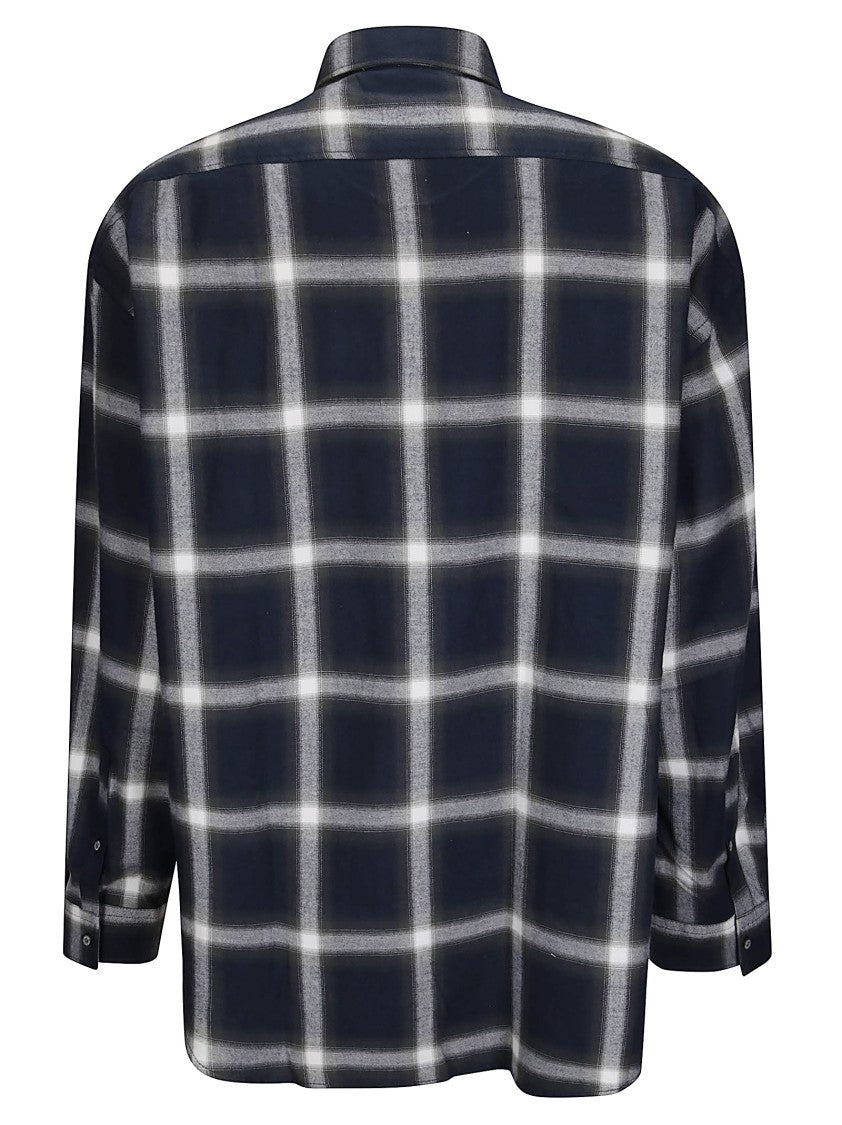 Acne Studios Checked Pattern Button-Down Shirt