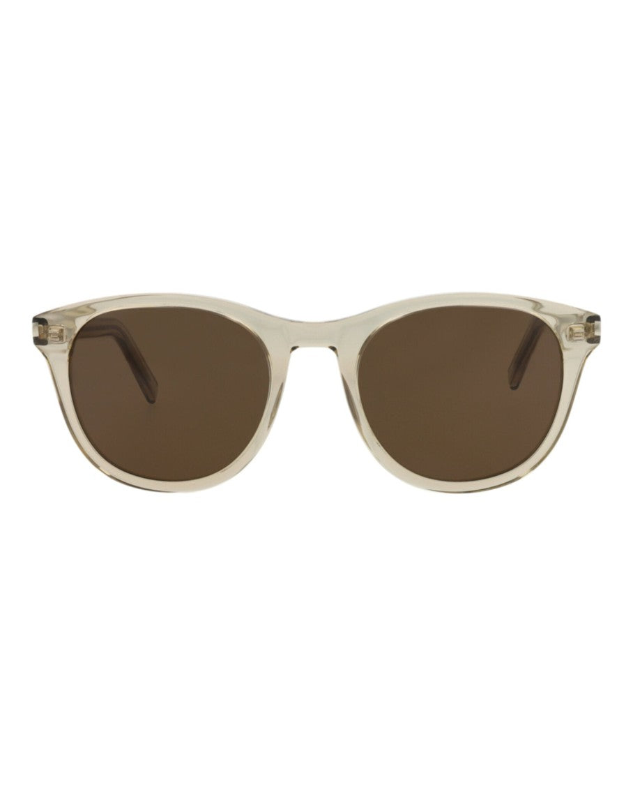 Saint Laurent Round-Frame Acetate Sunglasses