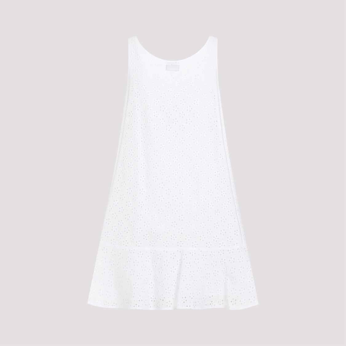 Kenzo Broderie Anglaise White Cotton Mini Dress