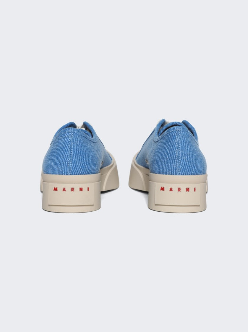 Marni Denim Pablo Lace-Up Sneakers Light Blue