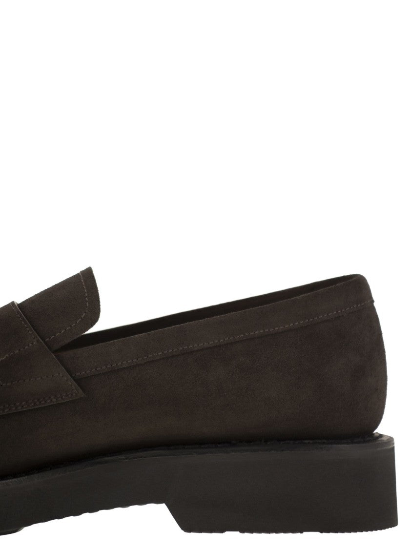 Church's Suede Calfskin Moccasin With Tapered Silhouette
