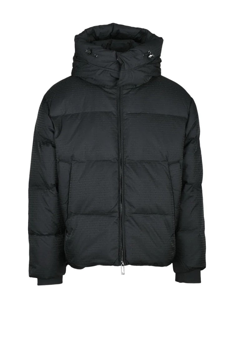 Emporio Armani Down Jacket Zip - Black