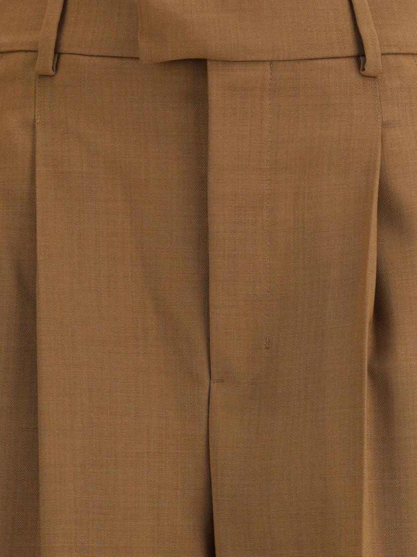 Ami Paris Tailored Straight-Leg Wool Pants With Timeless Design