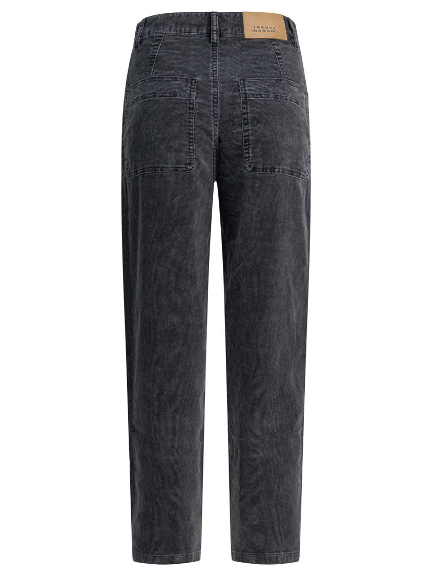 Isabel Marant Étoile Mid-Rise Wide Tapered Pants
