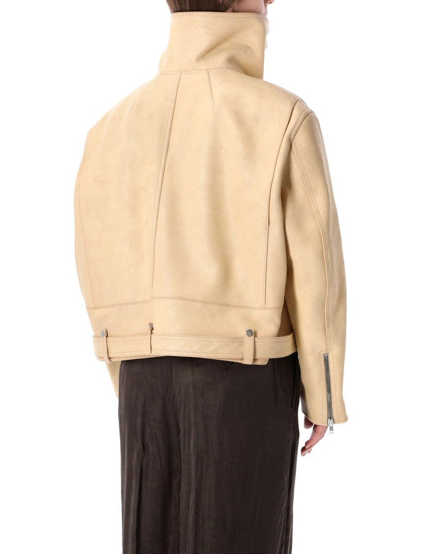 Rick Owens Biker Jumbo Stooges Leather Jacket