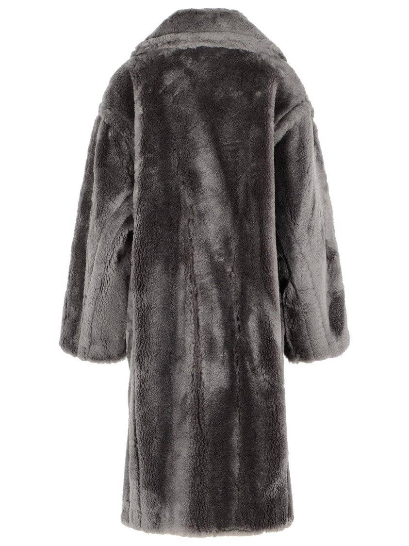 Stand Studio Biba' Grey Wool Coat