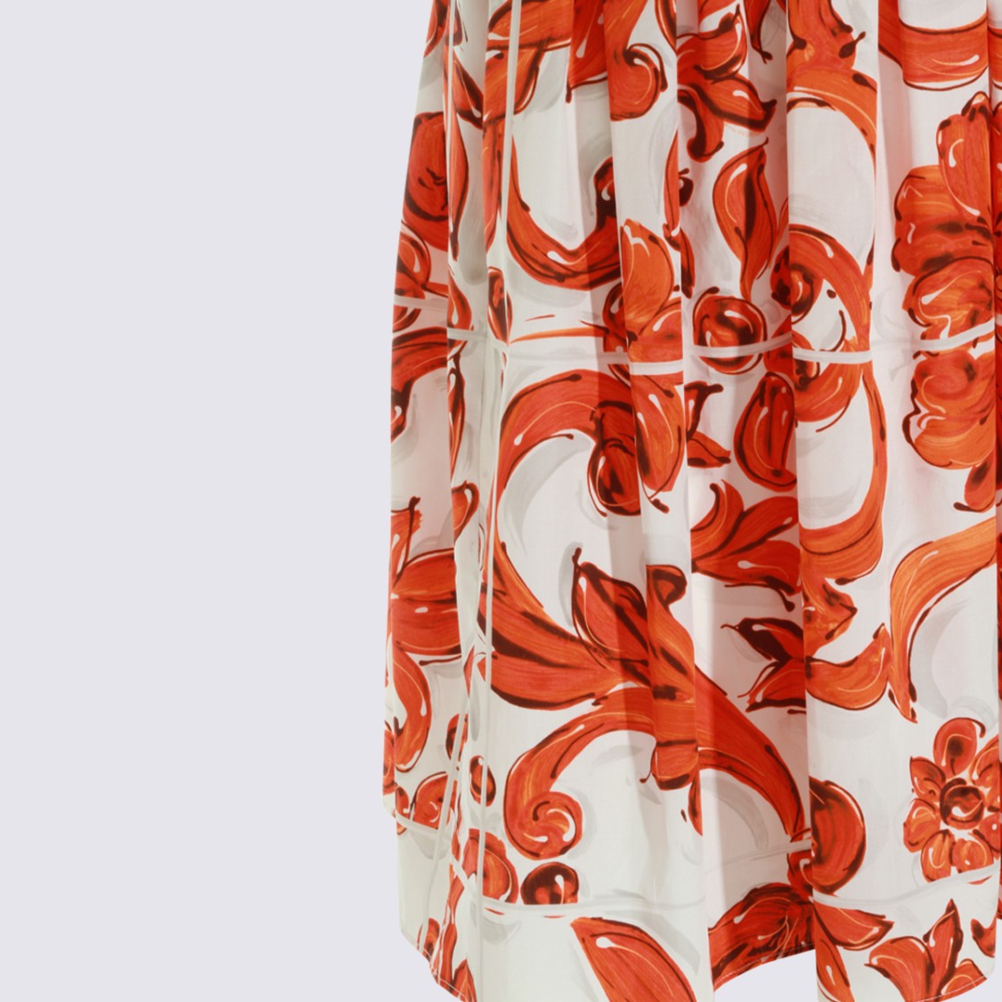 Dolce & Gabbana Fitted Mini Dress With Bold Baroque Floral Pattern