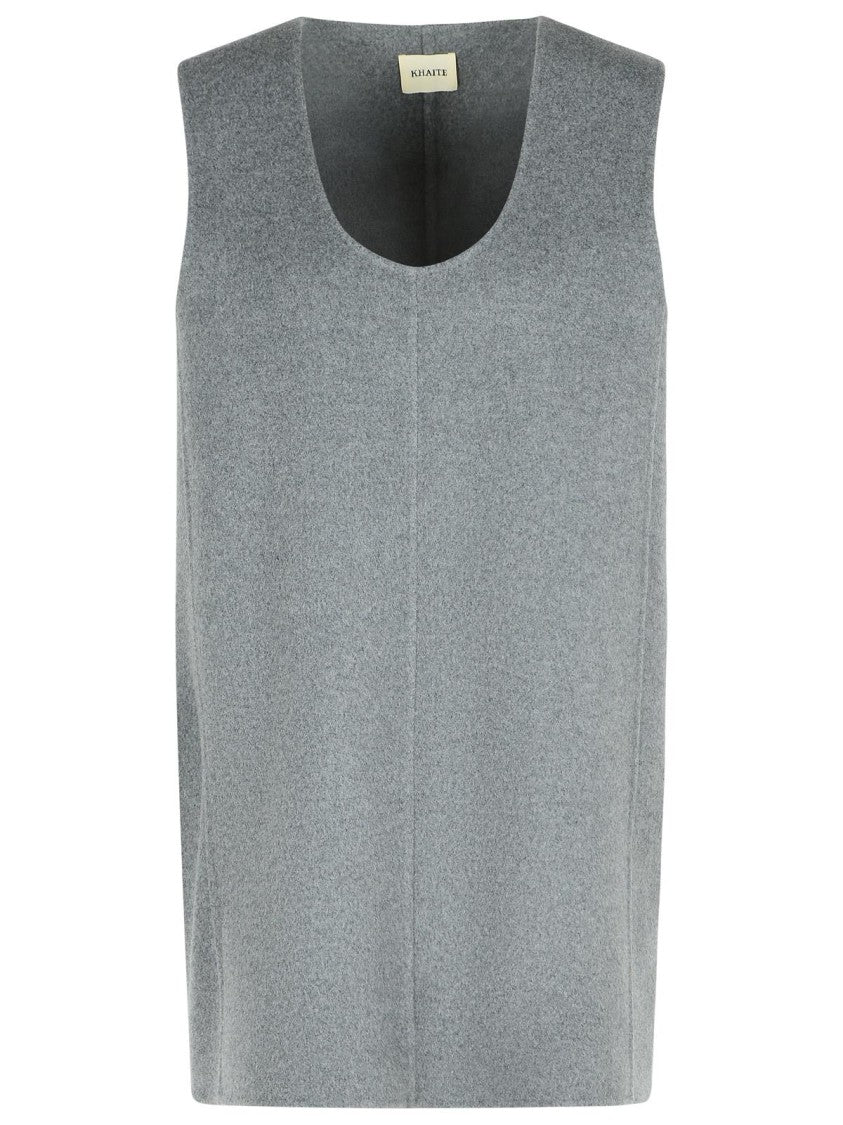 Khaite 'Nyona' Grey Wool Dress