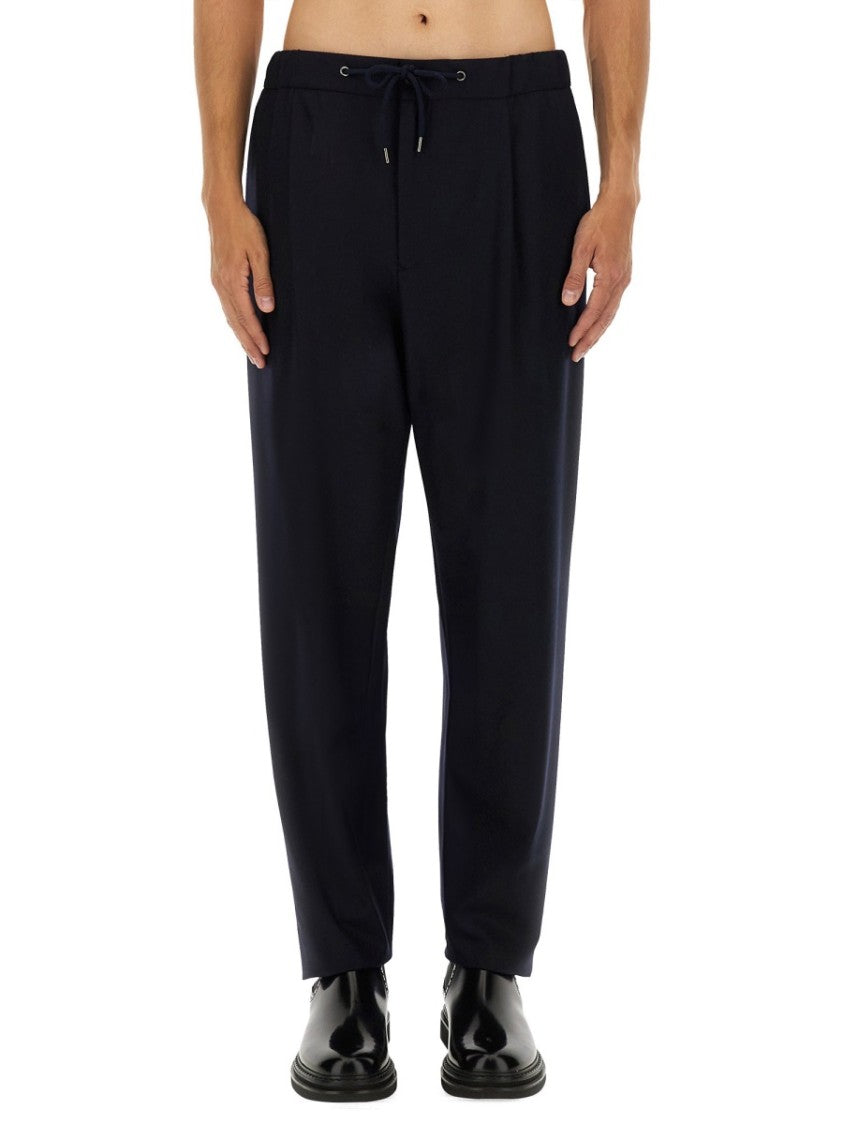 Giorgio Armani Relaxed Fit Black Cashmere Pants