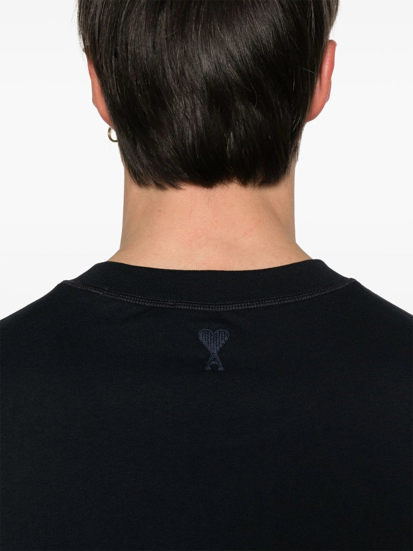 Ami Long Sleeve Cotton T-Shirt