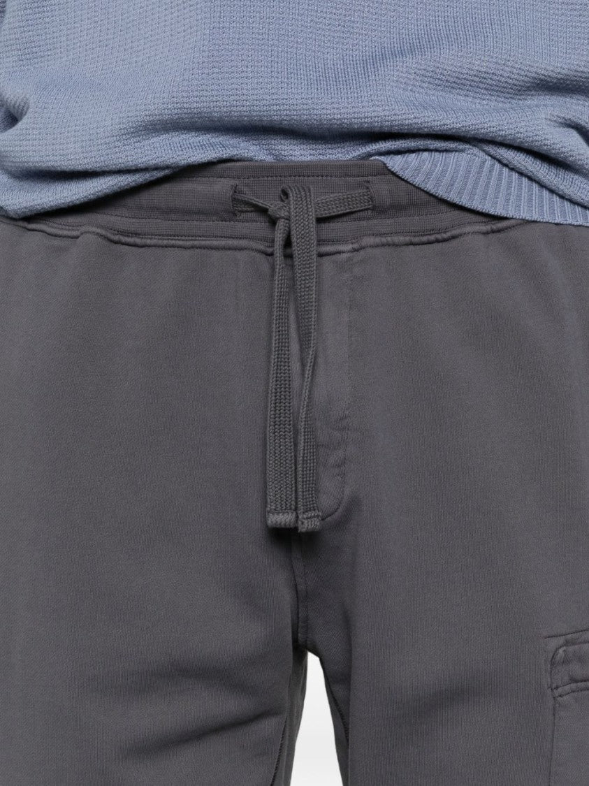 Stone Island Grey Bermudas With Adjustable Drawstring Waist