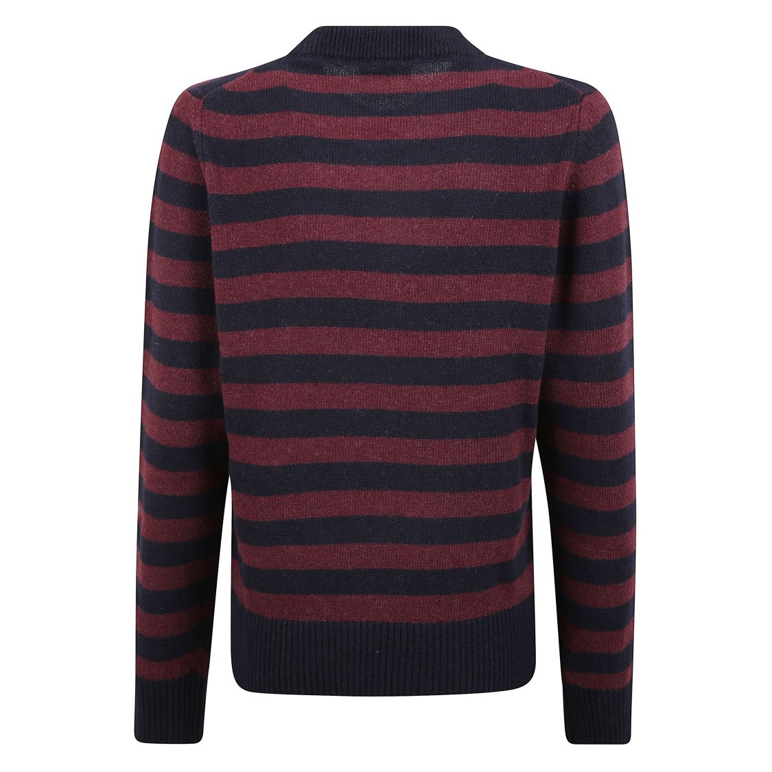 Ganni Striped Poodle Print Wool Sweater