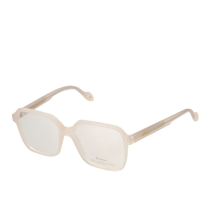 Kador Beige Lisa Light Translucent Square Eyeglasses