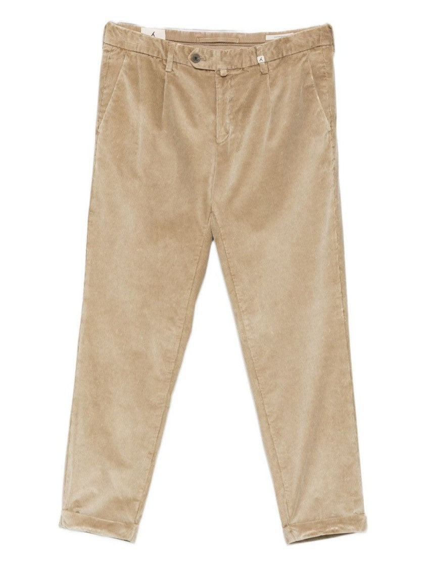 Myths Soft Corduroy Trousers With Straight-Leg Cut