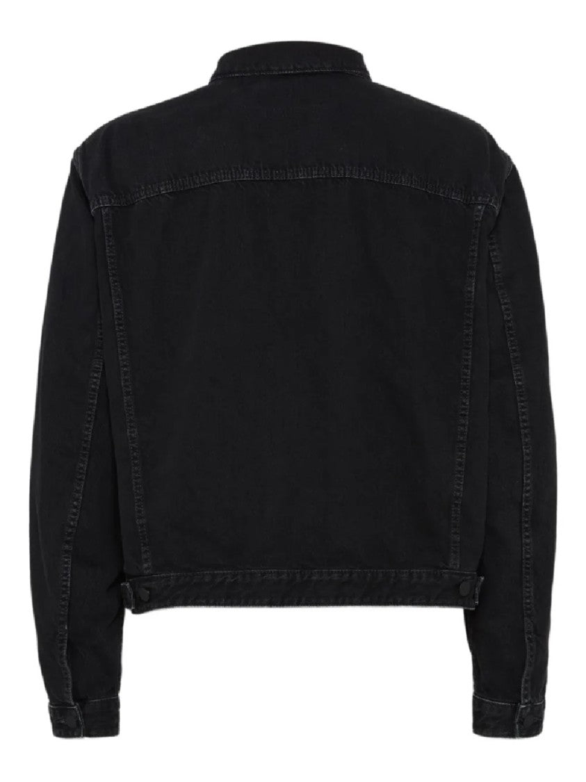 Dsquared2 Cropped Black Denim Jacket