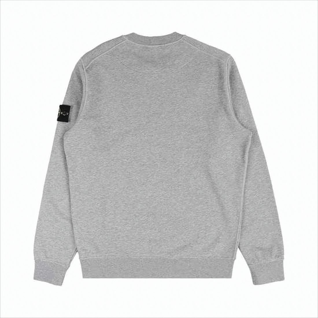 Stone Island Crew Neck Sweatshirt With Distinctive Logo Patch