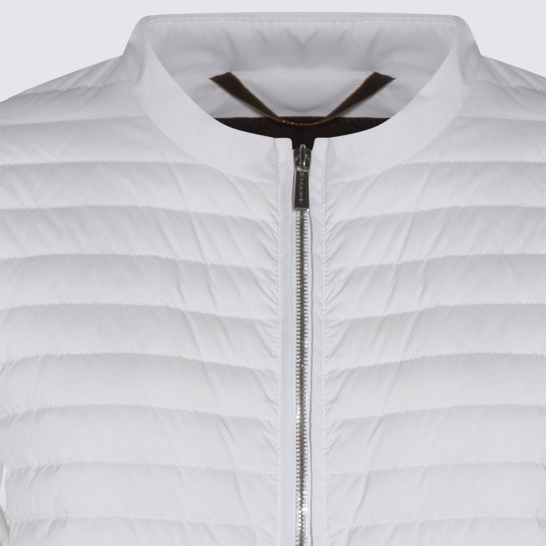 Moorer Grey And White Down Jacket