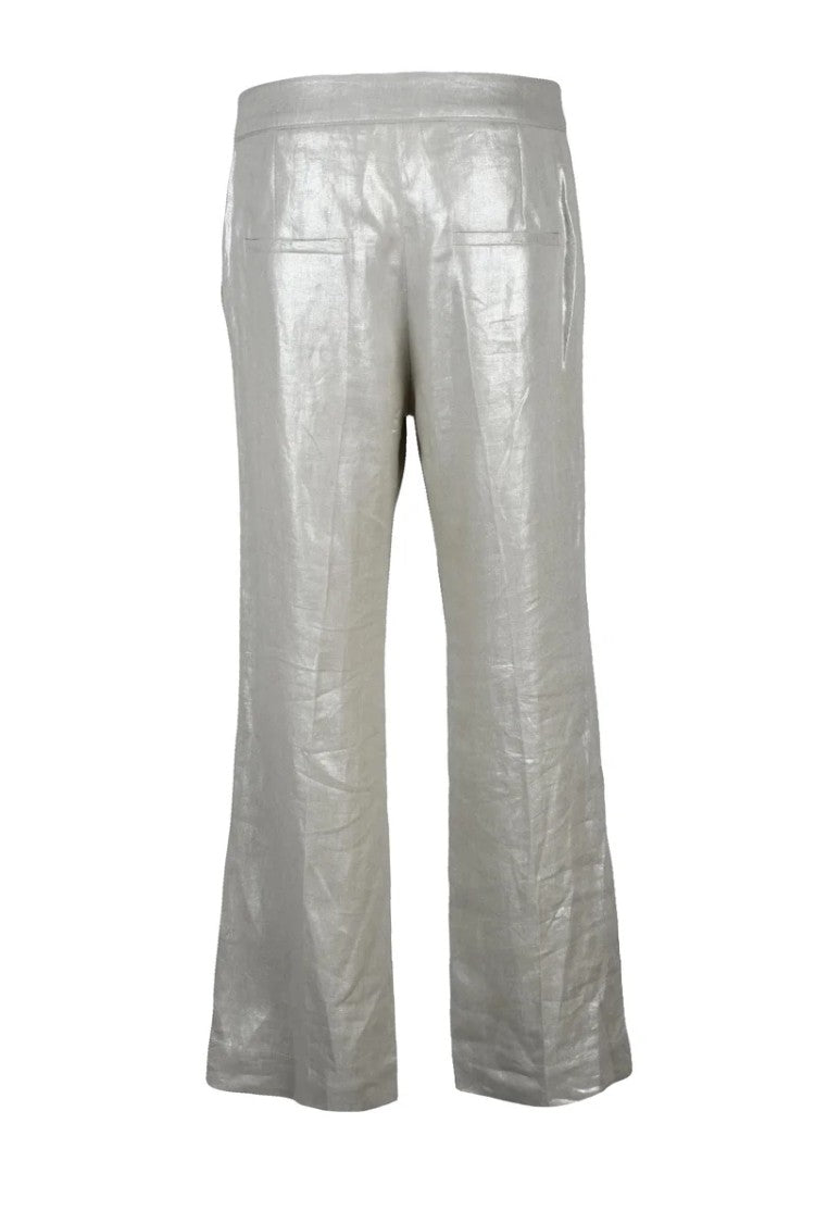 Marella Sport Sport Linen Pants - Silver