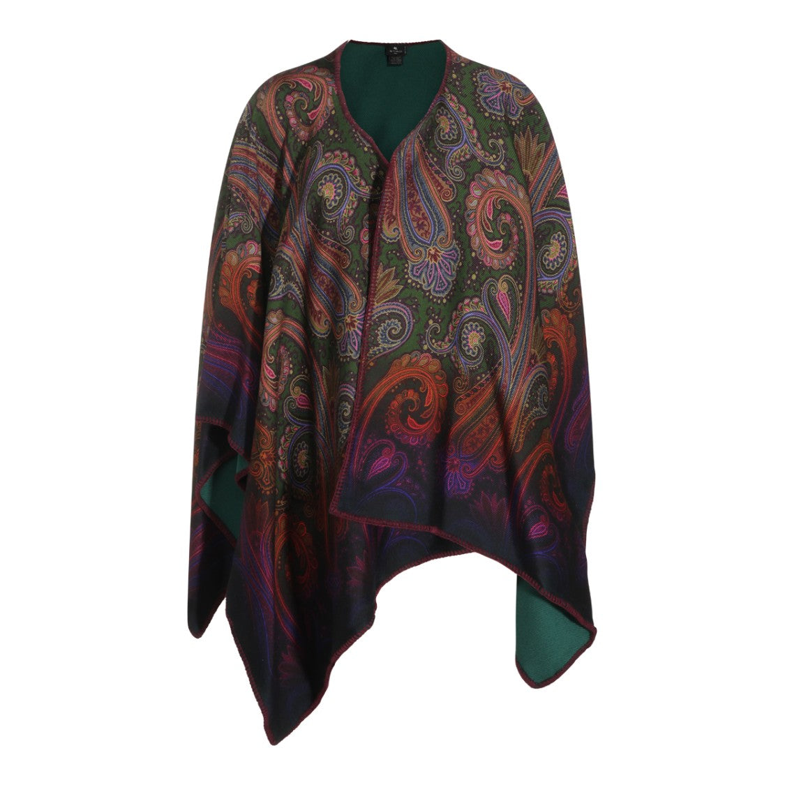 Etro Asymmetrical Paisley Contrasting Stitch Jacket