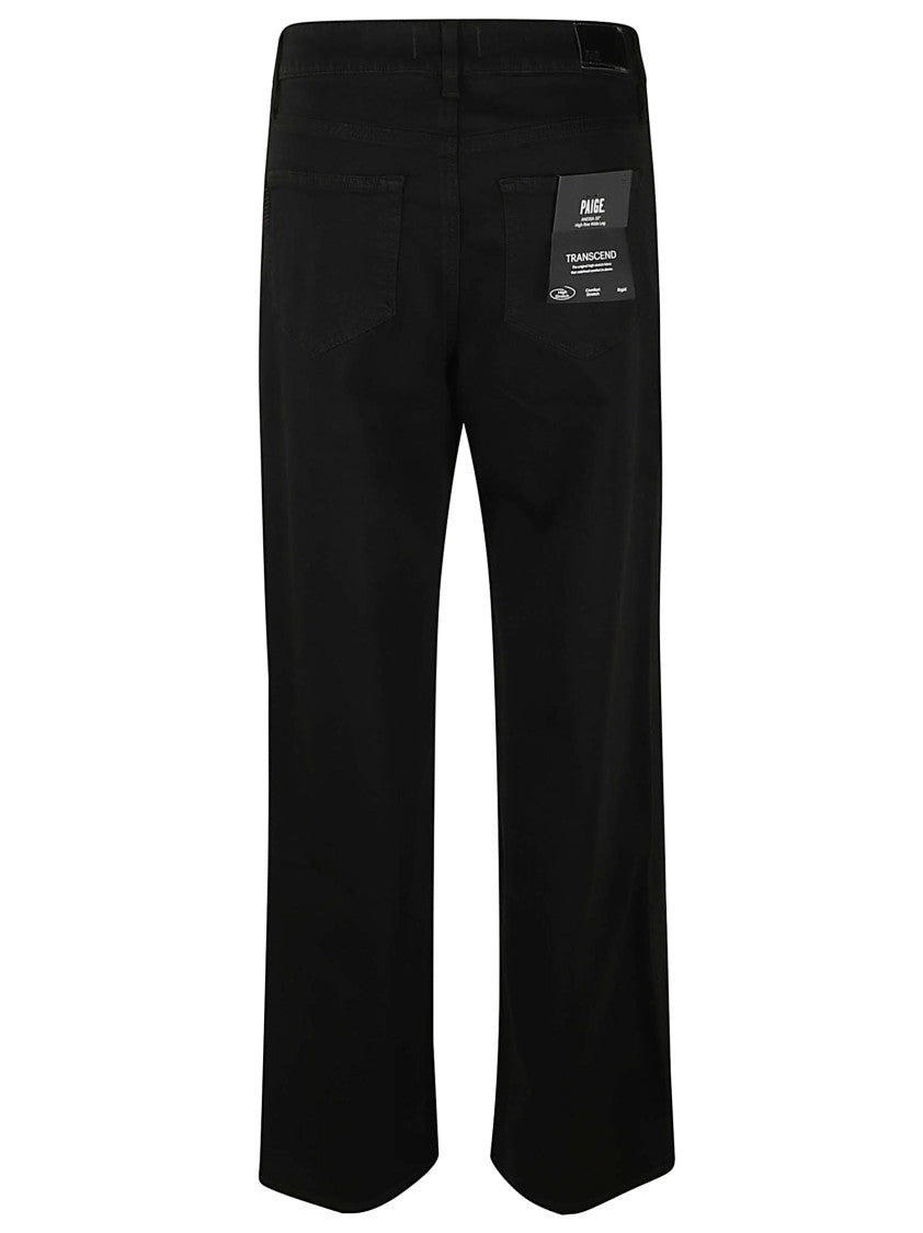 Paige Cropped Wide-Leg Pants With Classic Five-Pocket Design