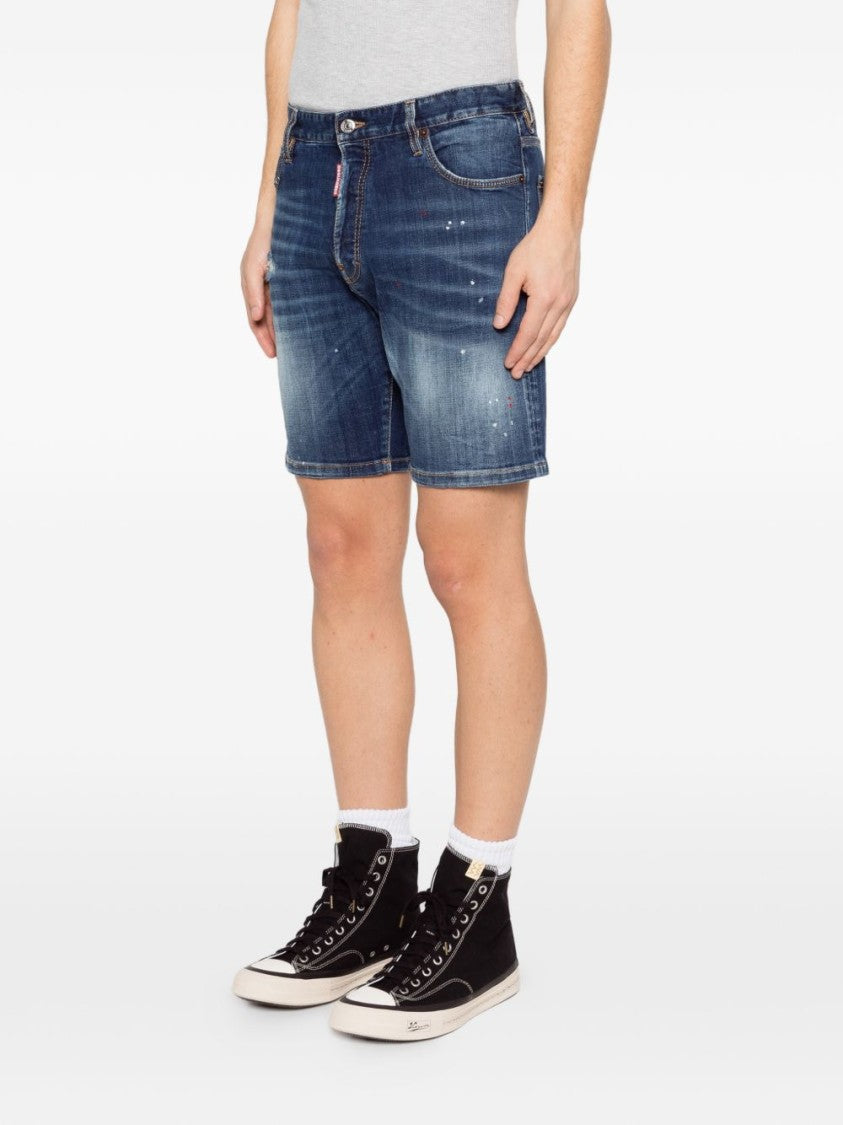Dsquared2 Blue Classic Five-Pocket Denim Shorts
