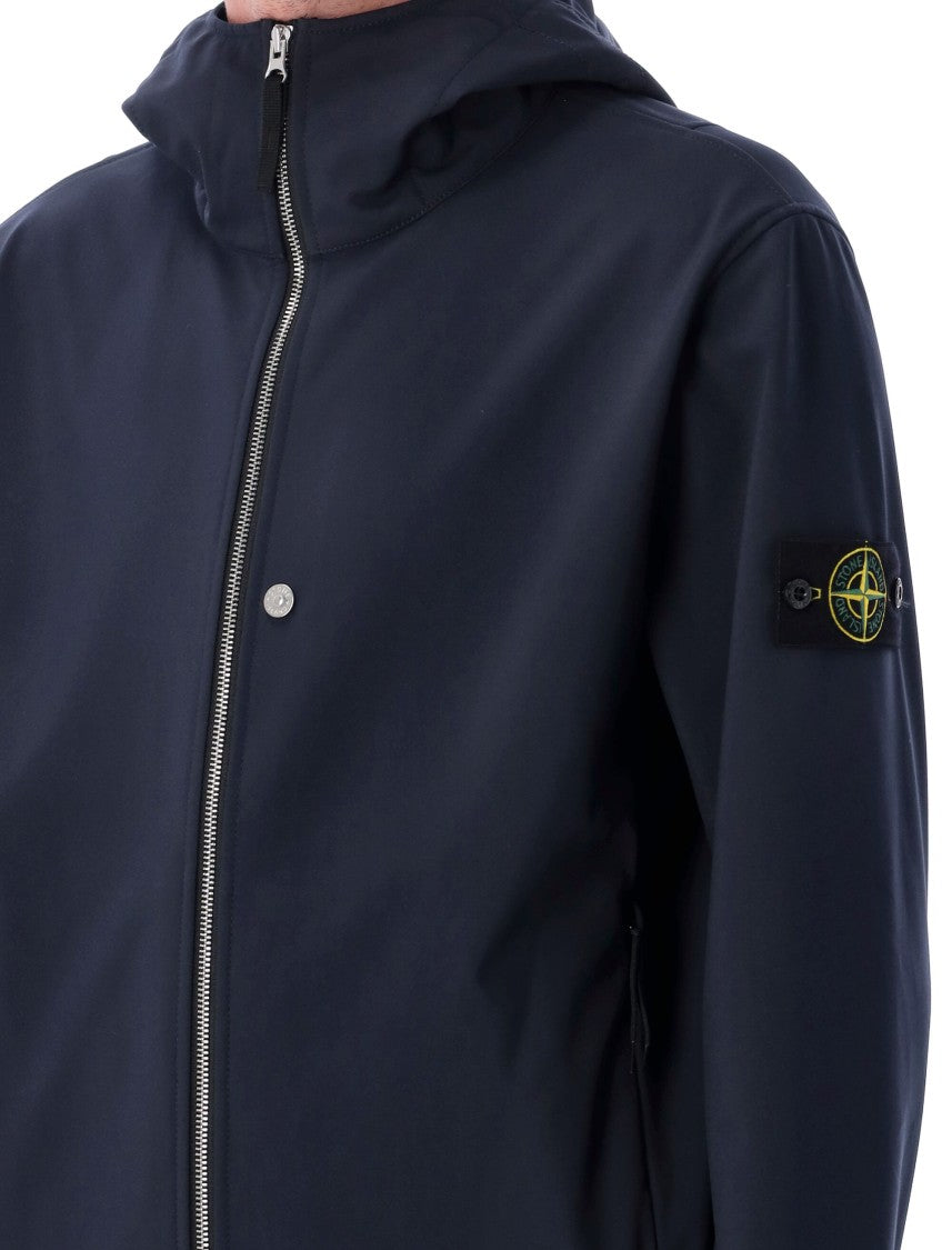 Stone Island Soft Shell-R_E.Dye Technology Light Hooded Jacket