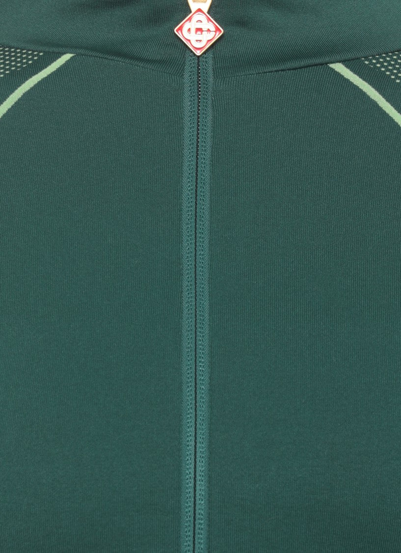 Casablanca Green Seamless Zip Sweatshirt