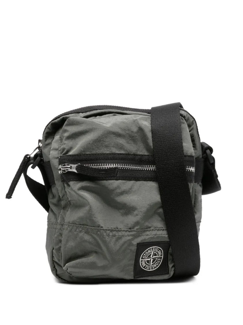 Stone Island Zip-Fastening Messenger Bag