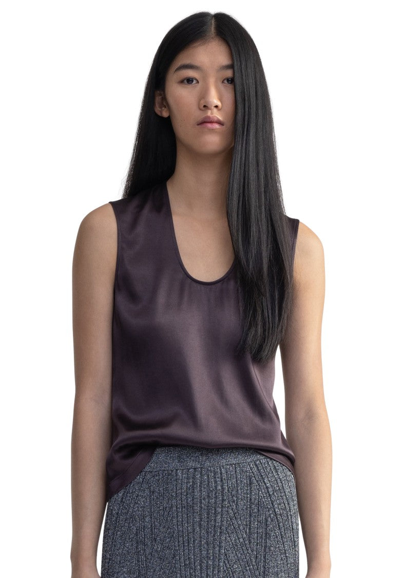 Aeron Tutu - Scoop-Neck Satin Top