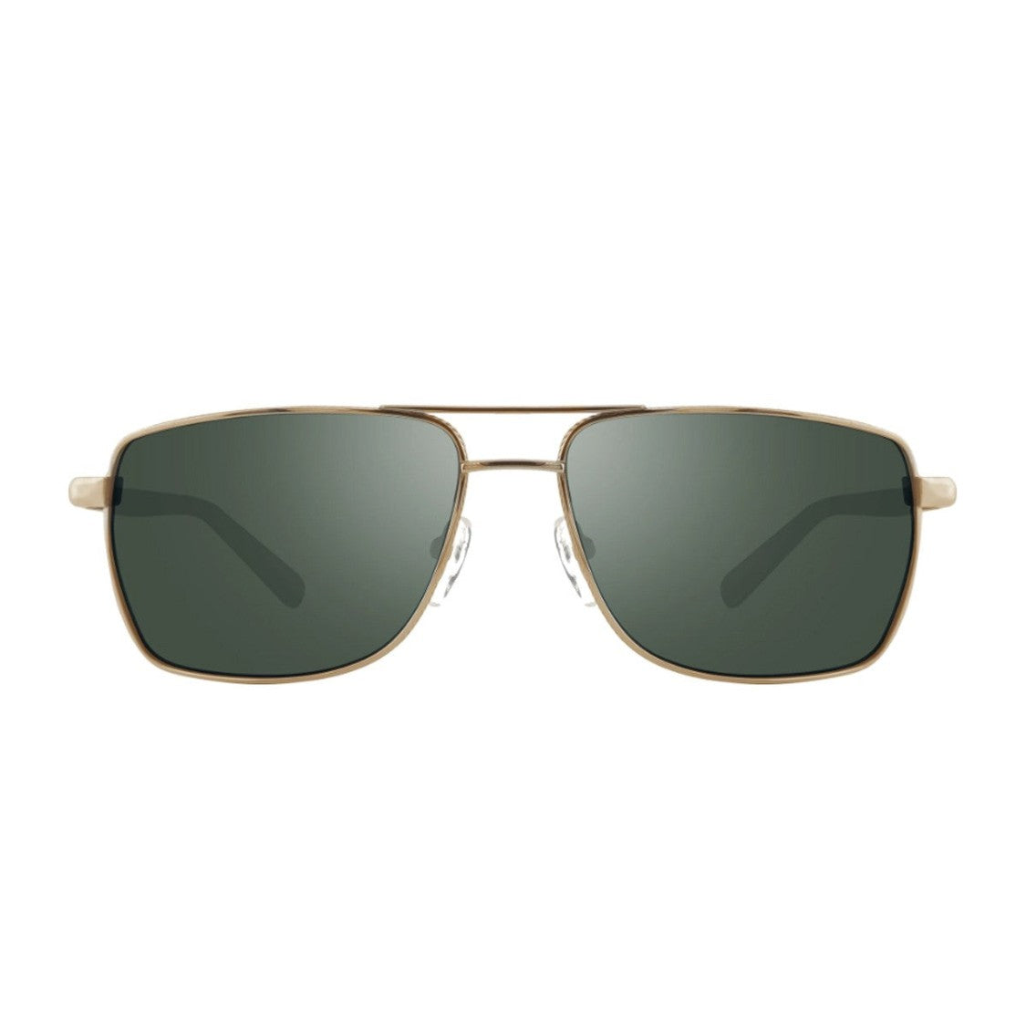 Revo Gold Ray Titanium-Blend Rectangular Sunglasses