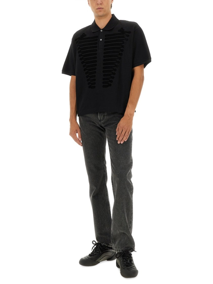 Alexander Mcqueen "Ceremonial Boxy" Polo Shirt