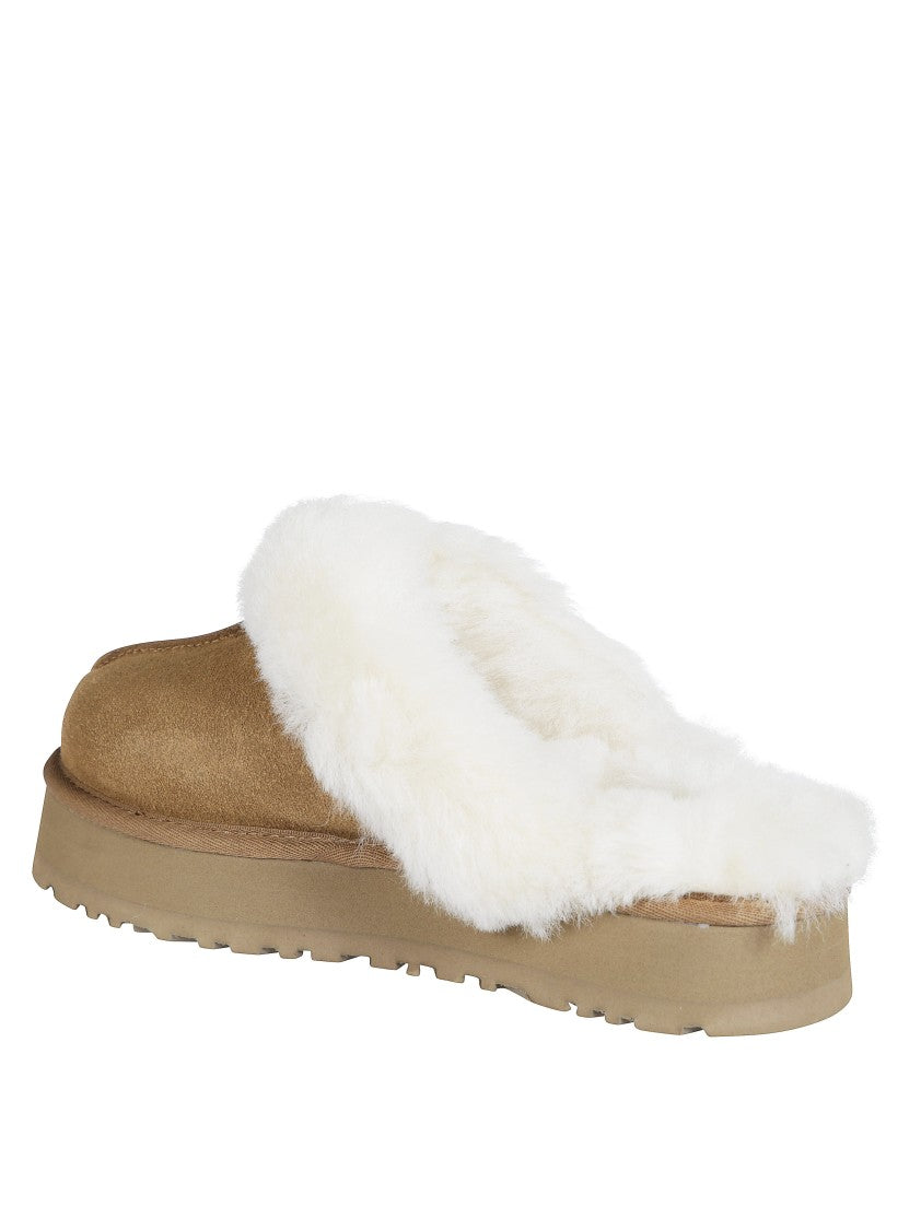 Ugg Disquette Suede Plush Slip-On Flats