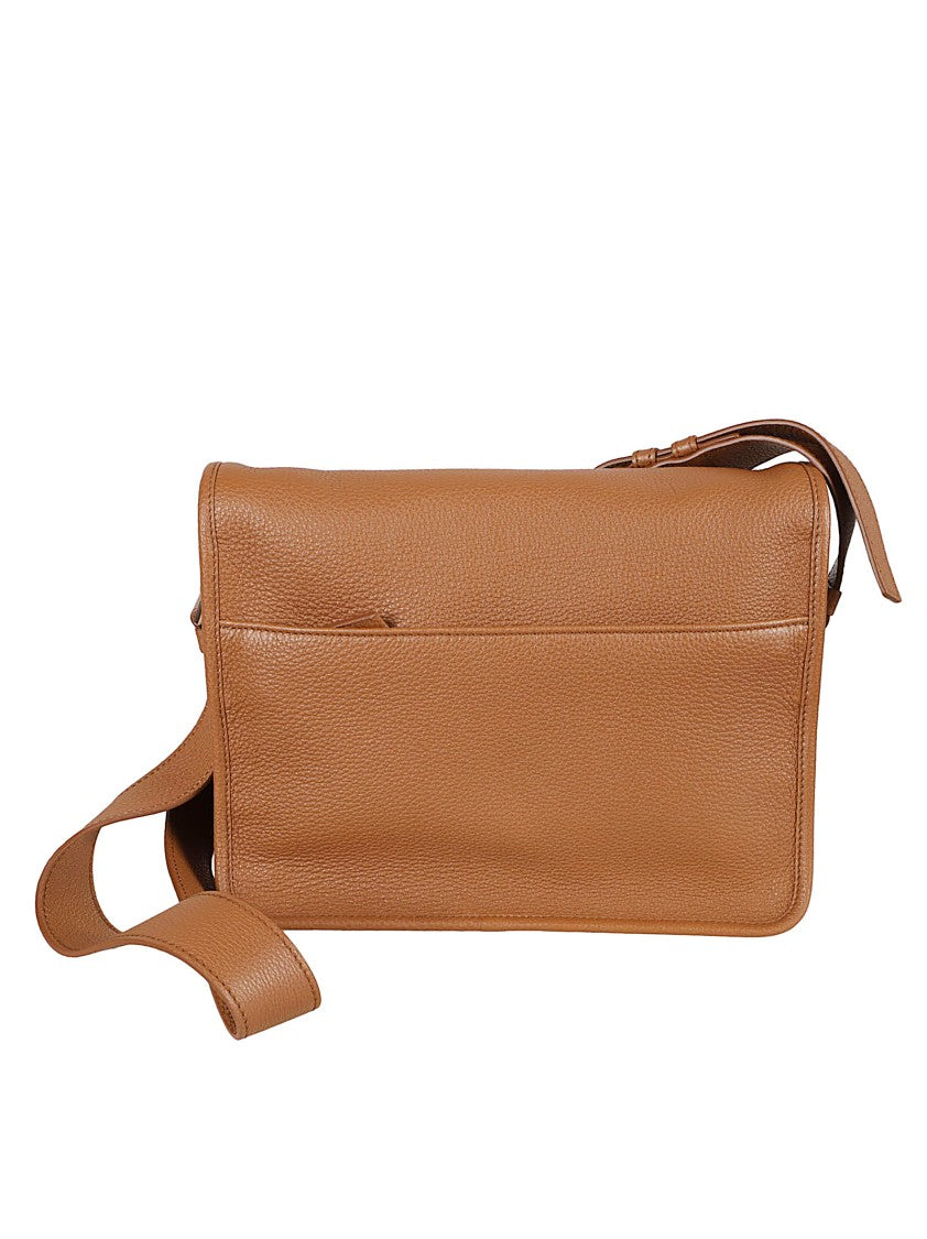 Prada Structured Calf Leather Shoulder Bag
