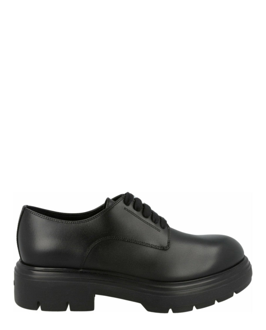 Ferragamo Devis Leather Derby Shoes